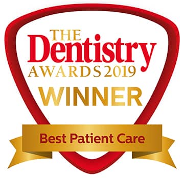 Winner Best Patient Care - Dentistry Awards 2019