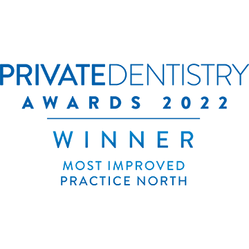 Winner Most Improved Practice North - Private Dentistry Awards 2022